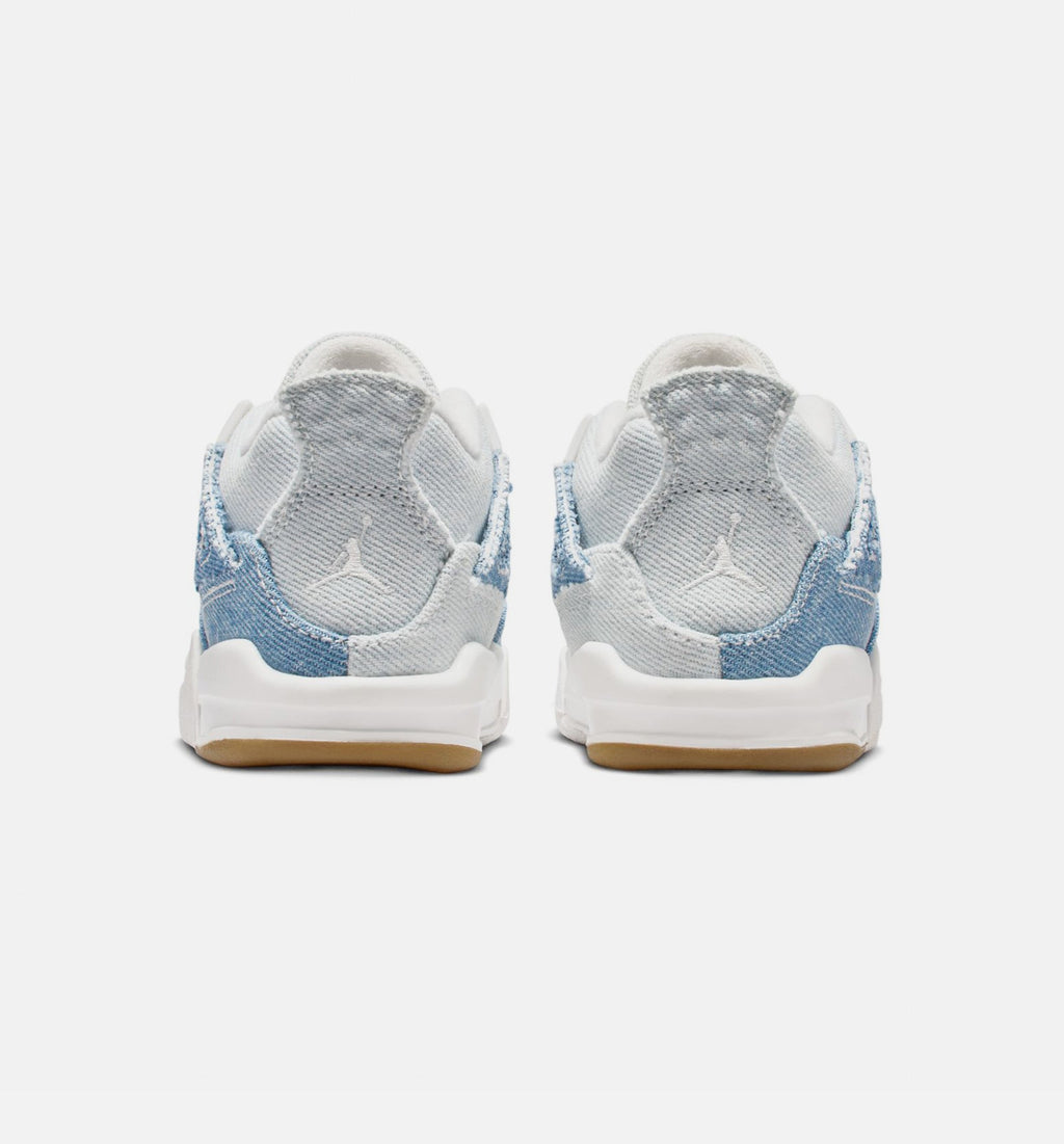 Air Jordan 4 Retro Worn Blue Infant/Toddler Lifestyle Shoe