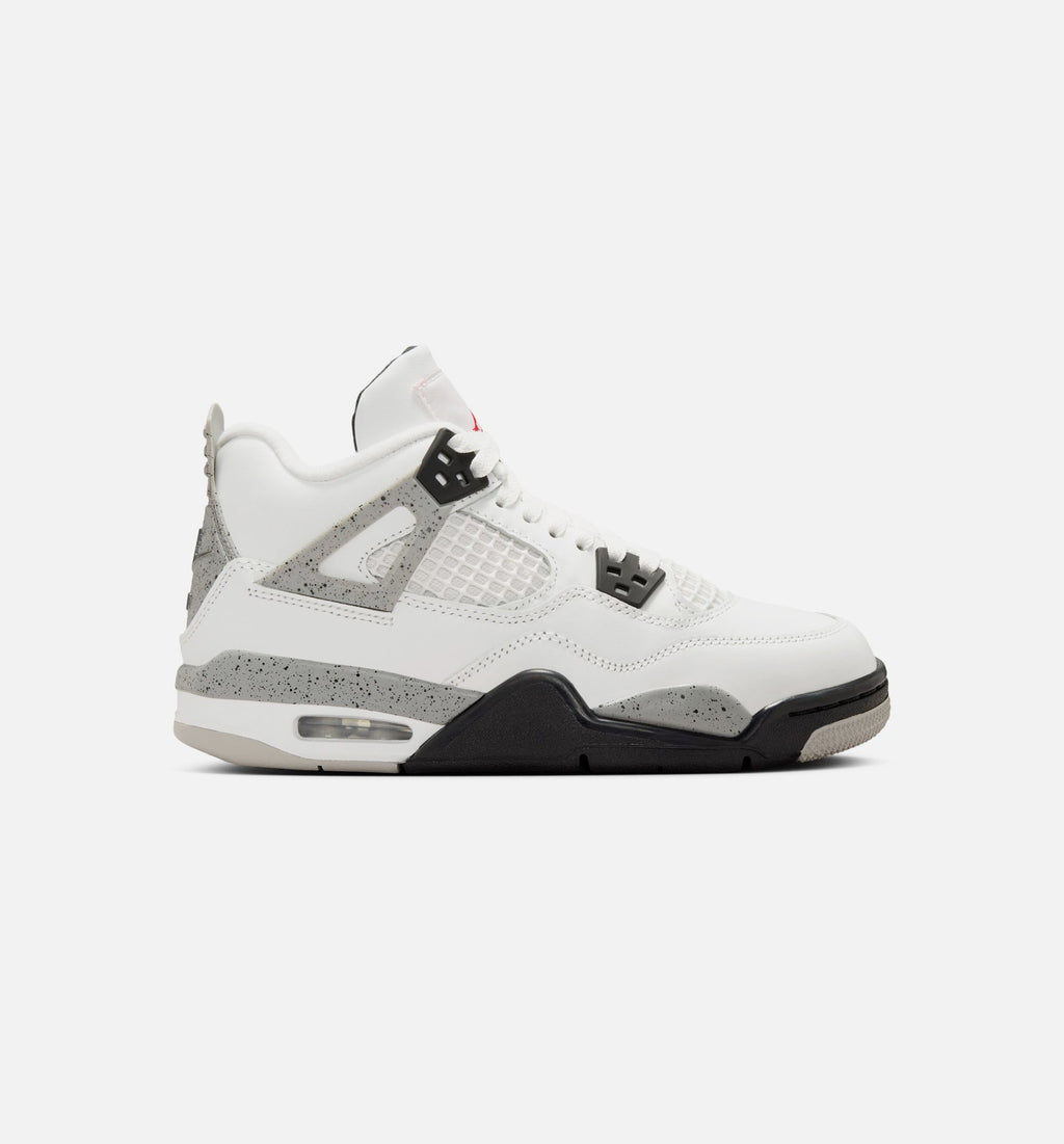 Air Jordan 4 Retro White Cement Grade School Lifestyle Shoe