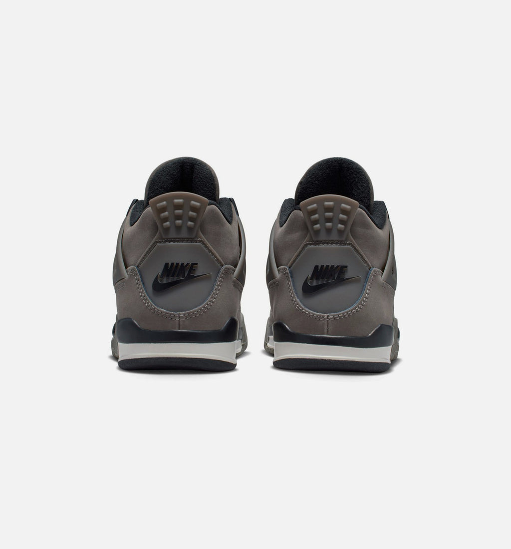 Air Jordan 4 Retro Cave Stone and Black Preschool Lifestyle Shoe