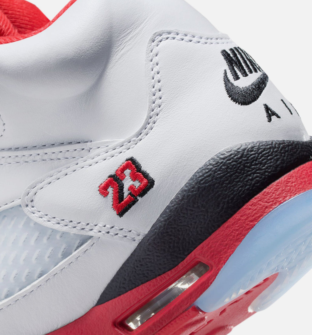 Air Jordan 5 Retro Fire Red Grade School Lifestyle Shoe