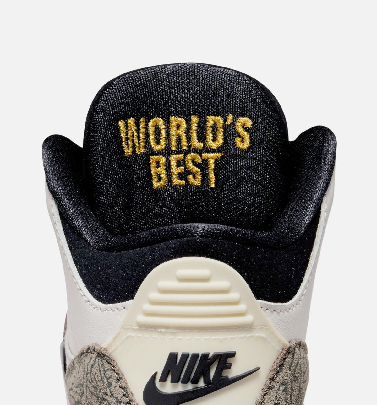 Air Jordan 3 Retro Sail and University Red Preschool Lifestyle Shoe