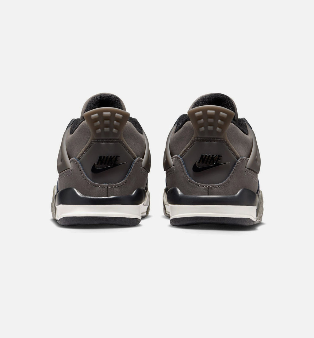 Air Jordan 4 Retro Cave Stone and Black Infant/Toddler Lifestyle Shoe