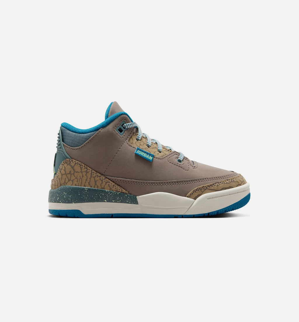 Air Jordan 3 Retro Olive Grey Preschool Lifestyle Shoe