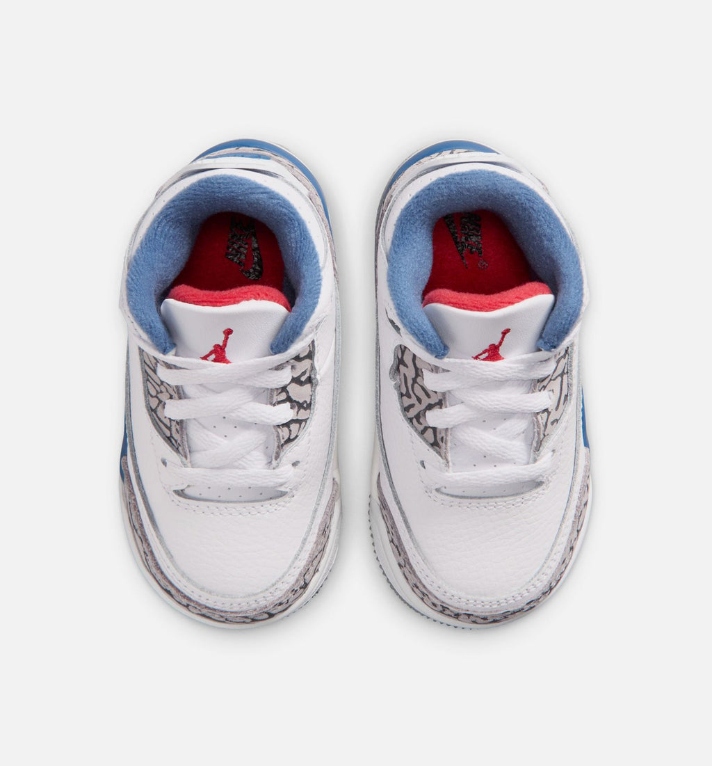 Air Jordan 3 Retro OG True Blue Infant/Toddler Lifestyle Shoe