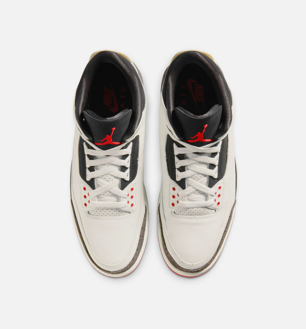 Air Jordan 3 Retro Sail and University Red Men's Lifestyle Shoe