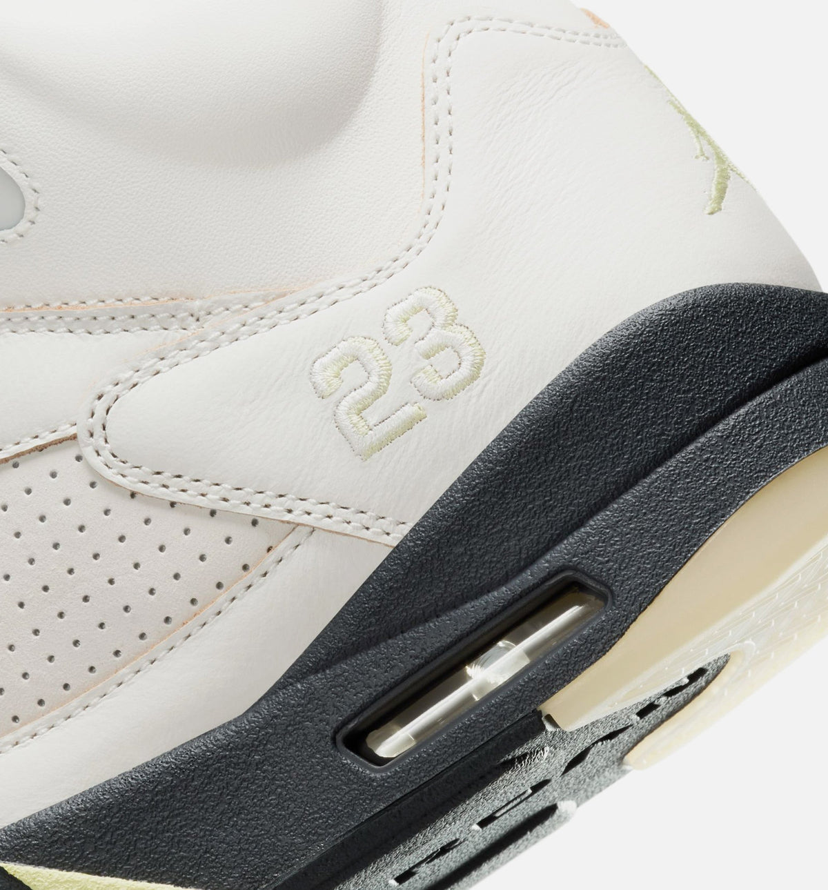Air Jordan 5 Retro Luminous Green and Sail Women's Lifestyle Shoe