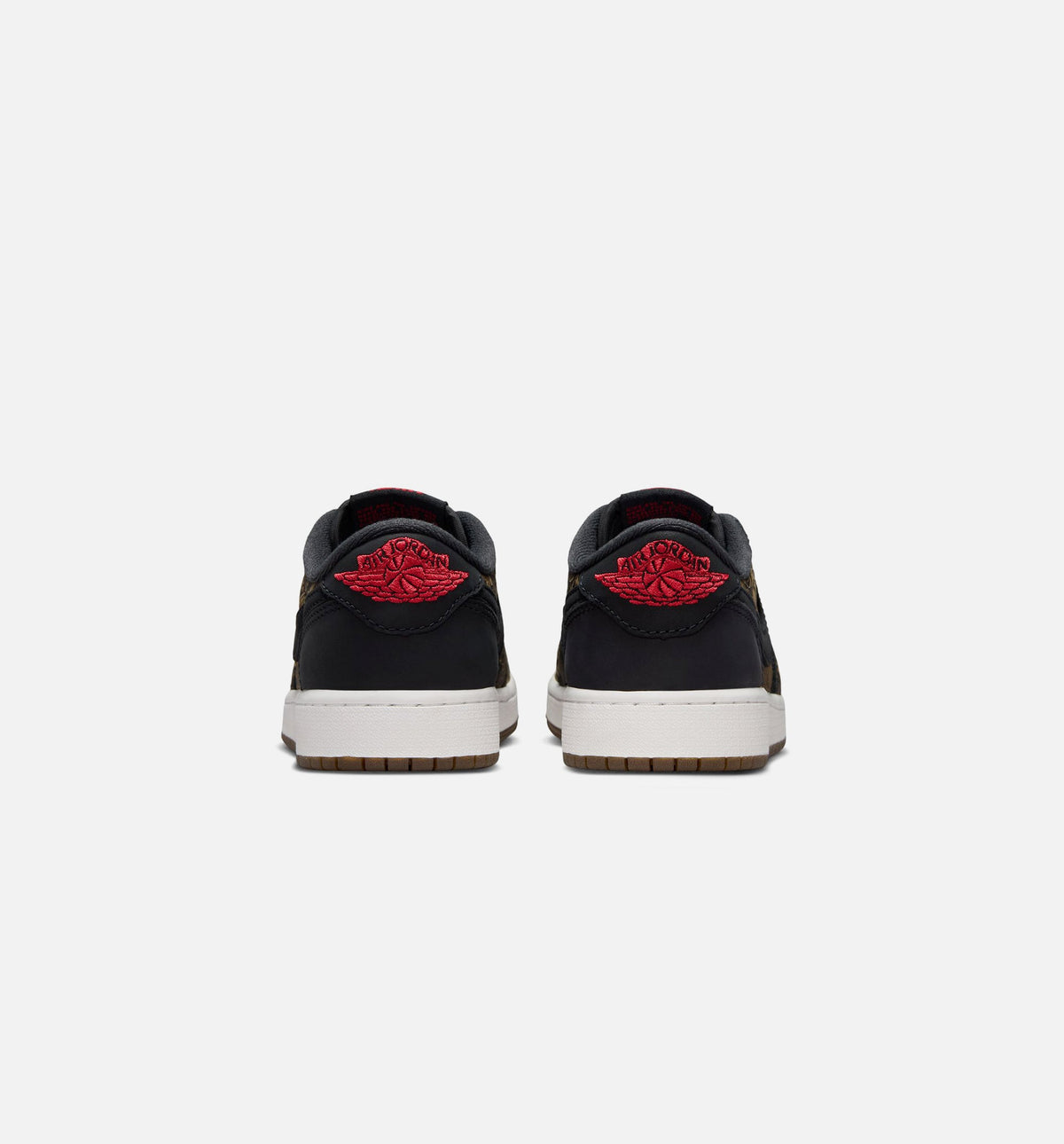 Air Jordan 1 Retro Low OG Laser Black and Varsity Red Grade School Lifestyle Shoe