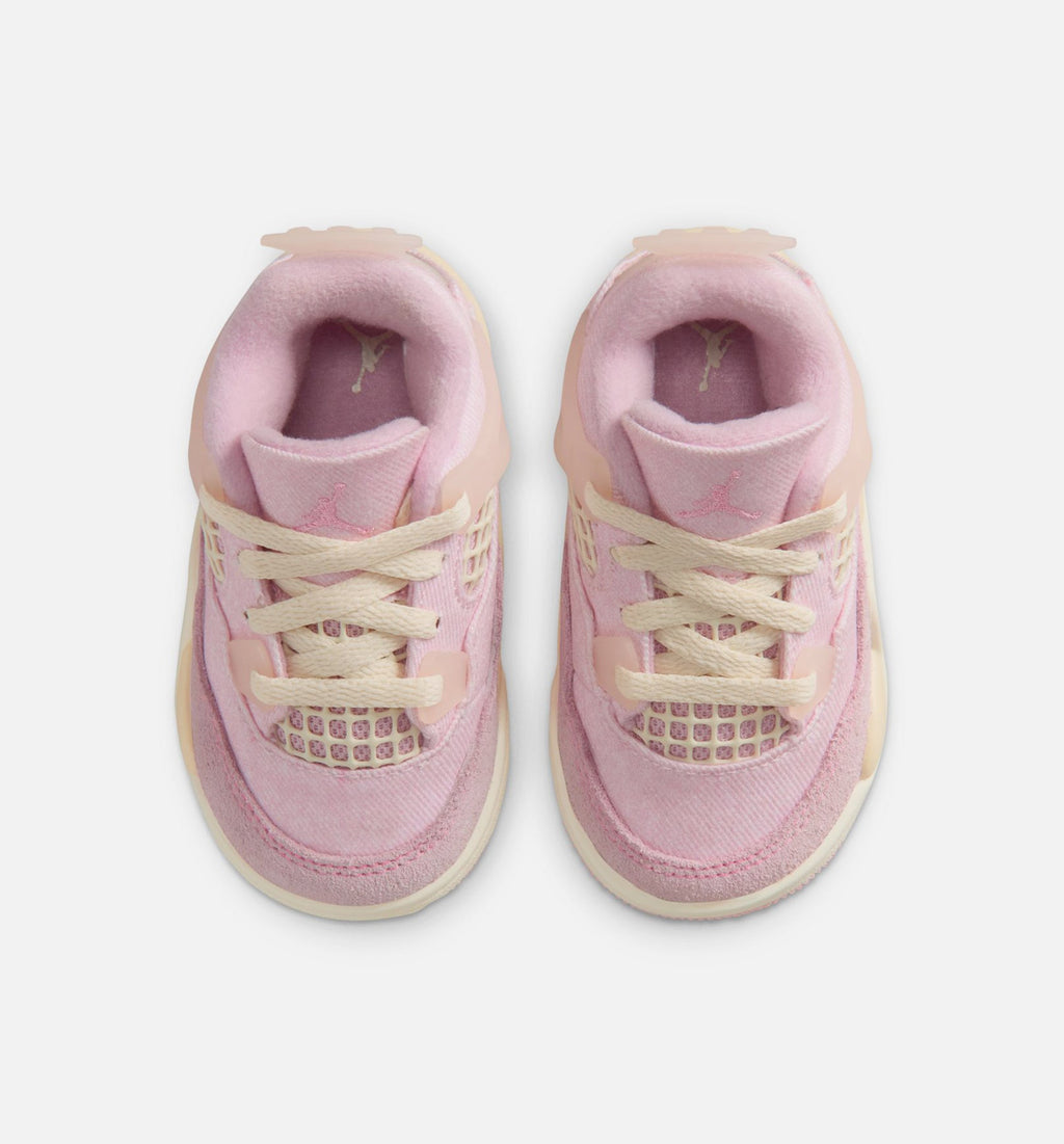 Air Jordan 4 Retro Pink Pearl and Iced Carmine Infant/Toddler Lifestyle Shoe