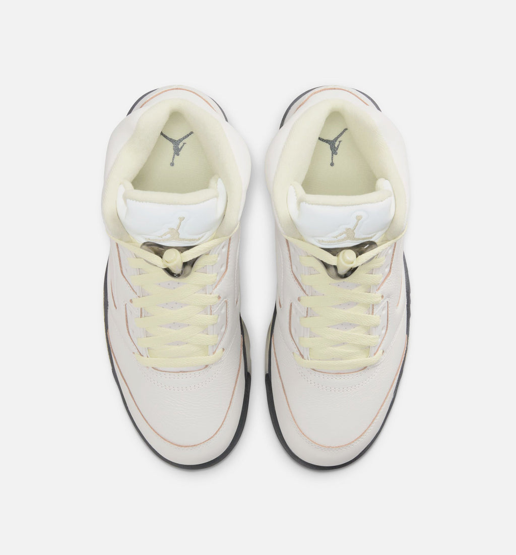 Air Jordan 5 Retro Luminous Green and Sail Women's Lifestyle Shoe