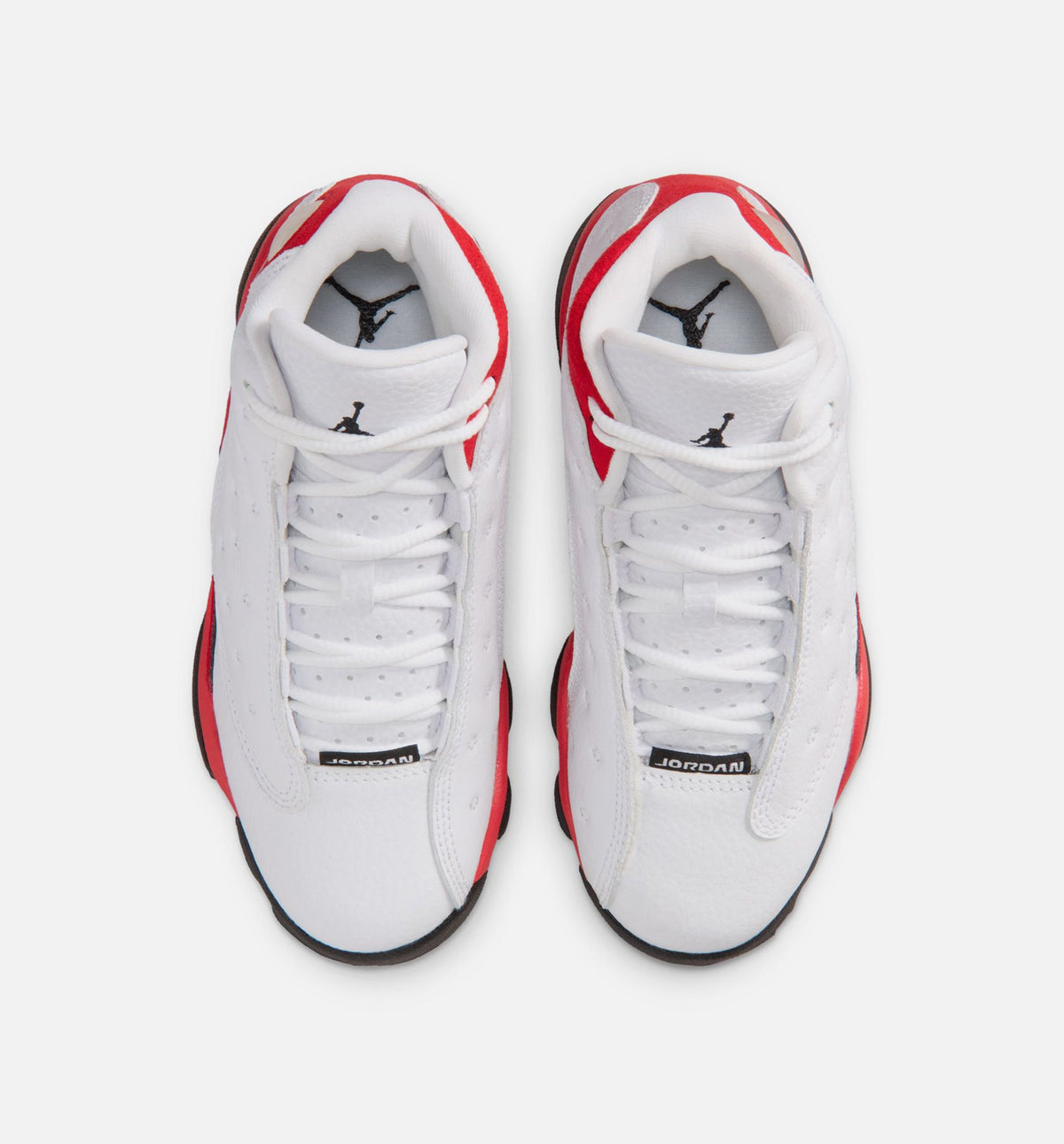 Air Jordan 13 Retro White and University Red Preschool Lifestyle Shoe