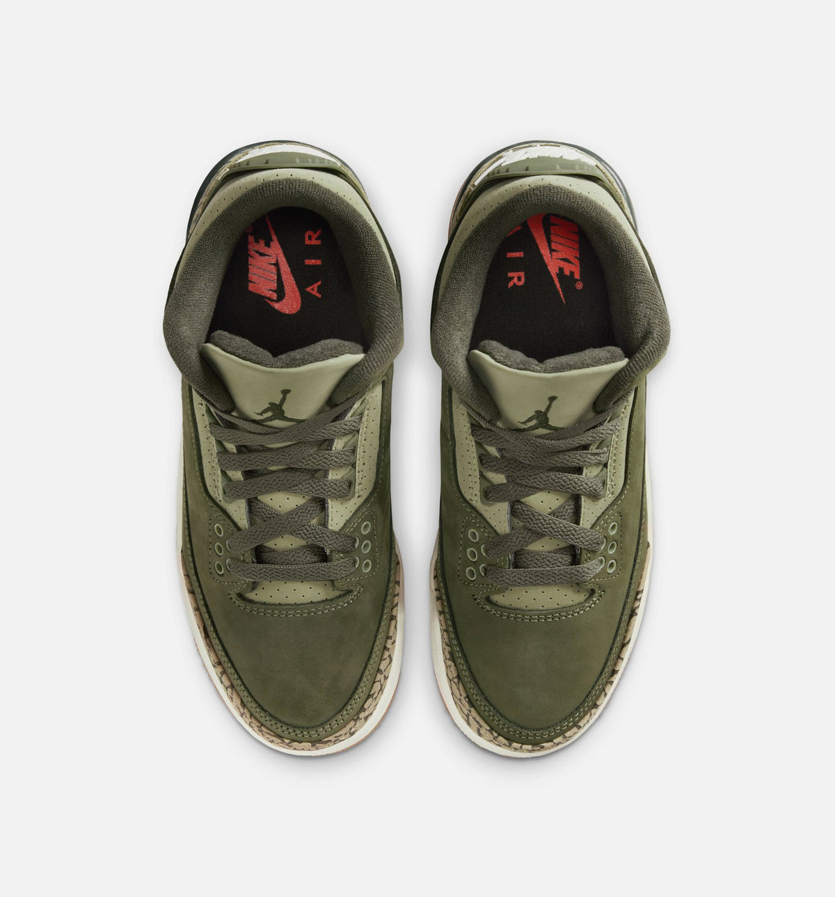 Air Jordan 3 Retro Medium Olive Grade School Lifestyle Shoe