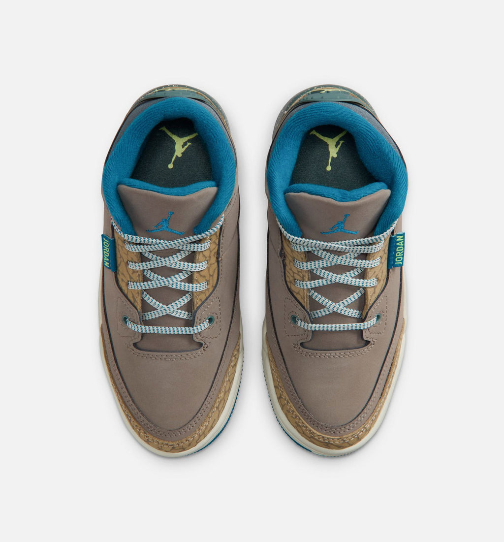 Air Jordan 3 Retro Olive Grey Preschool Lifestyle Shoe